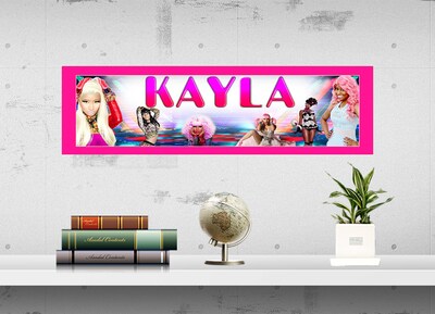 Nicki Minaj - Personalized Poster with Your Name, Birthday Banner, Custom Wall Décor, Wall Art - image3